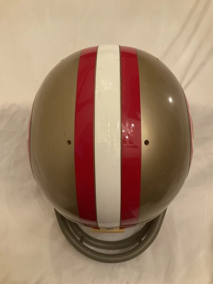 Vintage Riddell Kra-Lite TK Game Football Helmet 1971 San Francisco 49ers Brodie WESTBROOKSPORTSCARDS