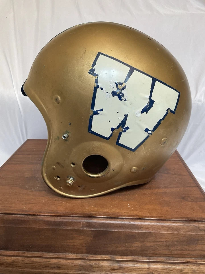 Vintage 1960s Marietta Game Used Football Helmet X-Large 7 1/2 WESTBROOKSPORTSCARDS