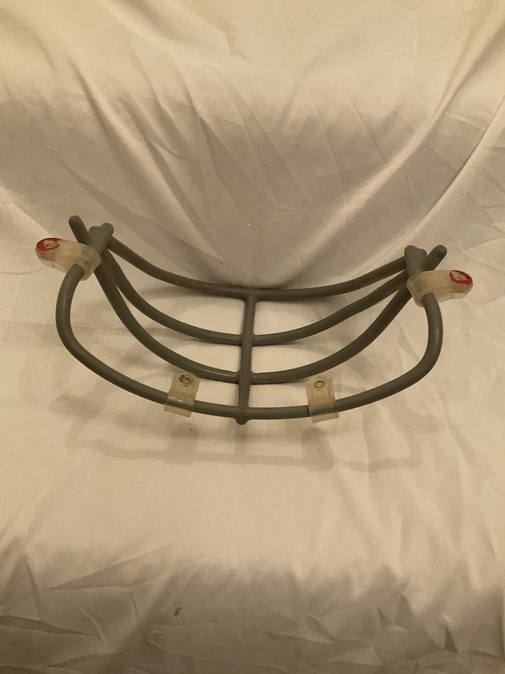 Original Vintage Riddell NJOP Football Helmet Gray Face Mask Fits TK Helmets! WESTBROOKSPORTSCARDS