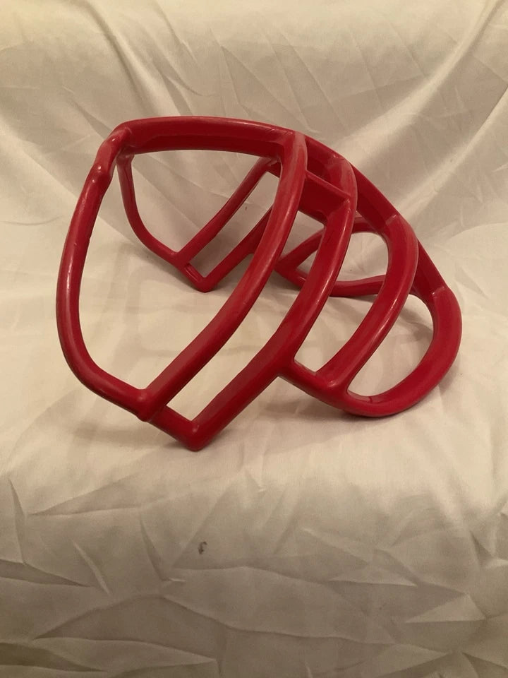 Vintage Riddell 1990s DoubleWire Kra-Lite NJOP Red Football Helmet Facemask Rare WESTBROOKSPORTSCARDS