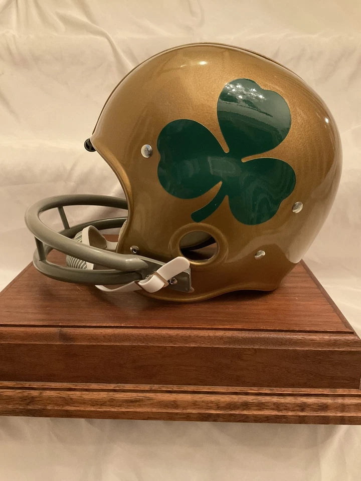 RK2 Style Football Helmet 1962 Notre Dame Fighting Irish Shamrock Decal WESTBROOKSPORTSCARDS
