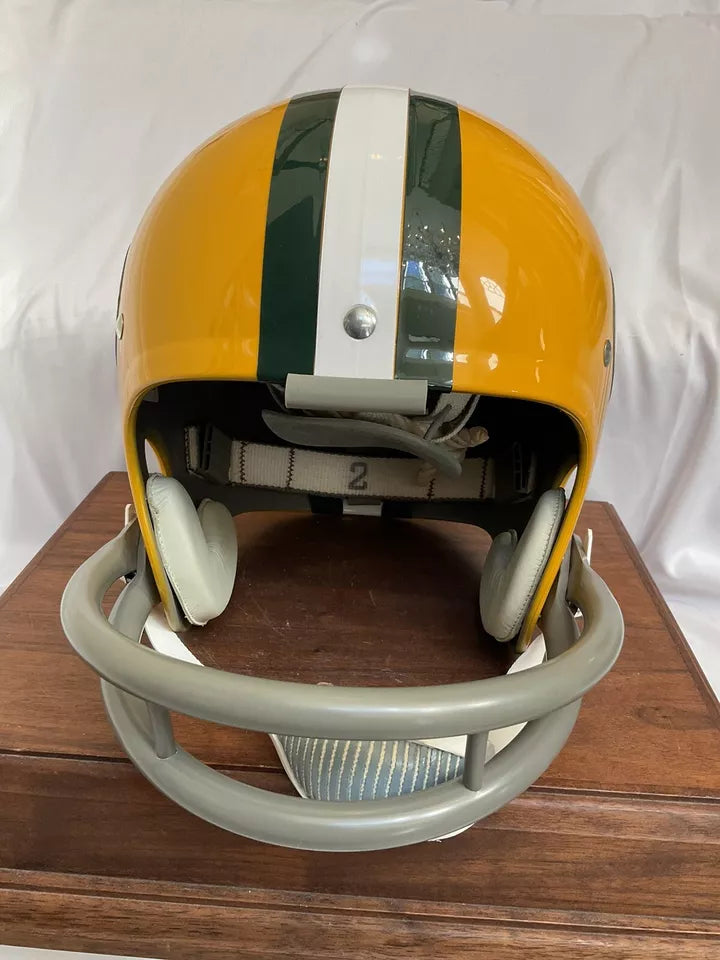 TK2 Style Football Helmet Custom Green Bay Packers Don Horn Autograph WESTBROOKSPORTSCARDS