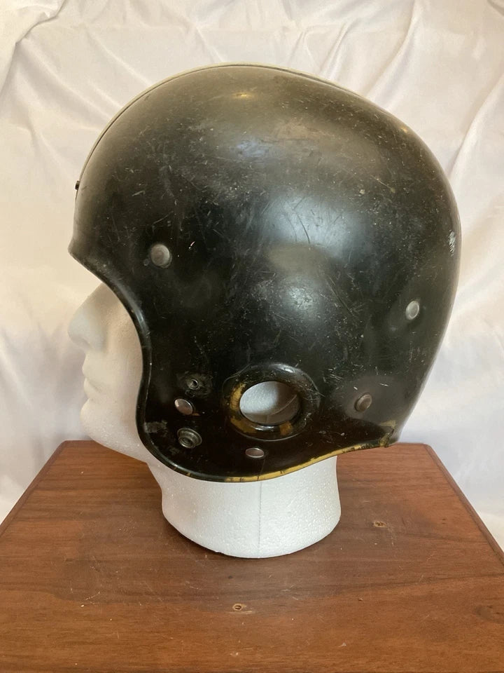 Riddell 1950s RT2 Vintage Football Helmet Black Under Clear Shell WESTBROOKSPORTSCARDS