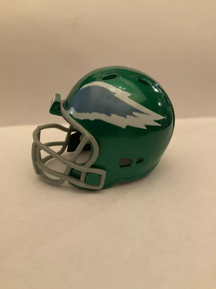 Philadelphia Eagles Kelly Green Custom Riddell Throwback Pocket Pro Helmet WESTBROOKSPORTSCARDS
