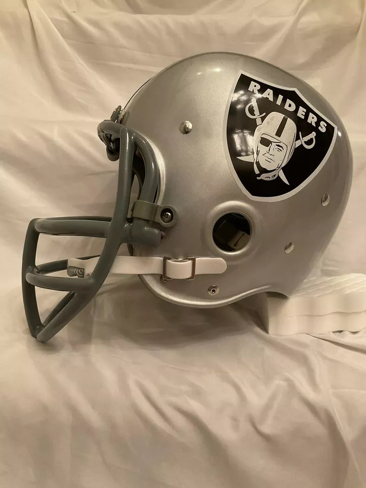 Vintage RK2 Style Football Helmet Oakland Raiders Ben Davidson WESTBROOKSPORTSCARDS