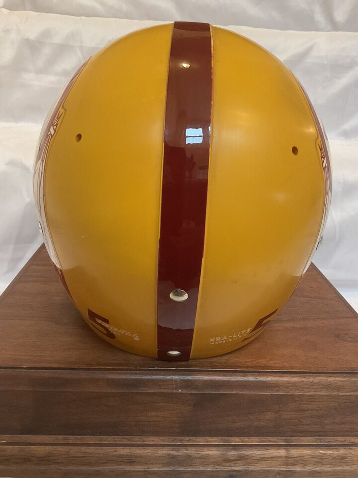 Original Riddell 1971 Washington Redskins Kra-Lite TK2 Game Football Helmet-Chris Hanburger  WESTBROOKSPORTSCARDS   