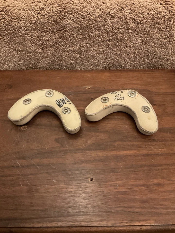 Original Vintage RIDDell XL Leather Jaw Pads RK TK Suspension Football Helmet WESTBROOKSPORTSCARDS