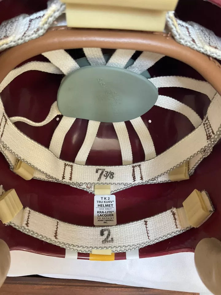 Vintage Riddell Kra-Lite Football Helmet 1973 Washington Redskins Charley Taylor  WESTBROOKSPORTSCARDS