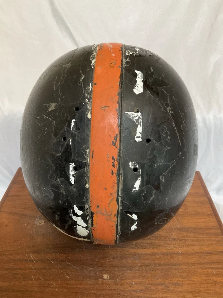 Riddell Kra-Lite TK5 Used Cracked Early 60s Suspension Football Helmet Size7 3/8 WESTBROOKSPORTSCARDS