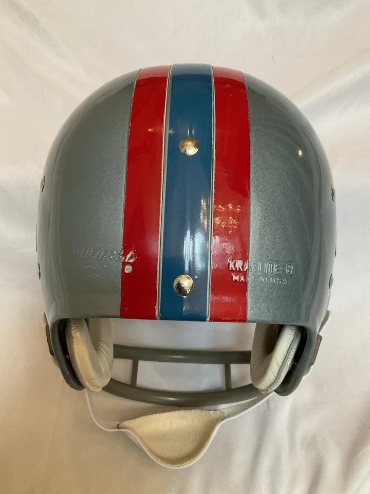 Original Riddell 1970 Houston Oilers Kra-Lite-8 TK2 Game Football Helmet WESTBROOKSPORTSCARDS