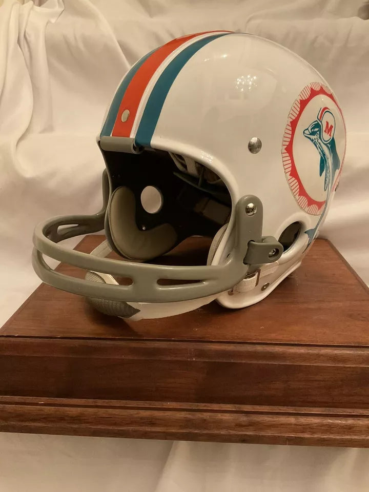RIDDell Classic RK2 Suspension Football Helmet Miami Dolphins Bob Griese Rookie WESTBROOKSPORTSCARDS