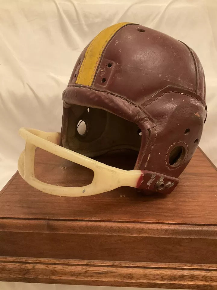 MacGregor Authentic H612 Leather Suspension Football Helmet Size 7 1/8 USC WESTBROOKSPORTSCARDS