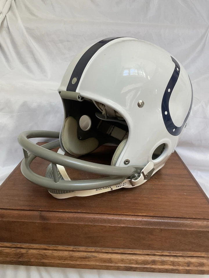 Riddell Kra-Lite RK2 Football Helmet Baltimore Colts Marchetti Moore Autographed WESTBROOKSPORTSCARDS