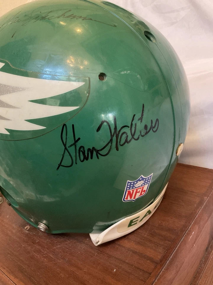 Vintage Riddell VSR-3 Football Helmet Philadelphia Eagles Game Used 1988 WESTBROOKSPORTSCARDS
