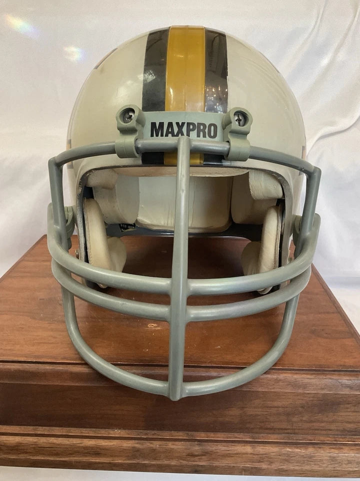 Maryland Terrapins MaxPro Kineomatic-21 Game Used Clear Shell Football Helmet WESTBROOKSPORTSCARDS
