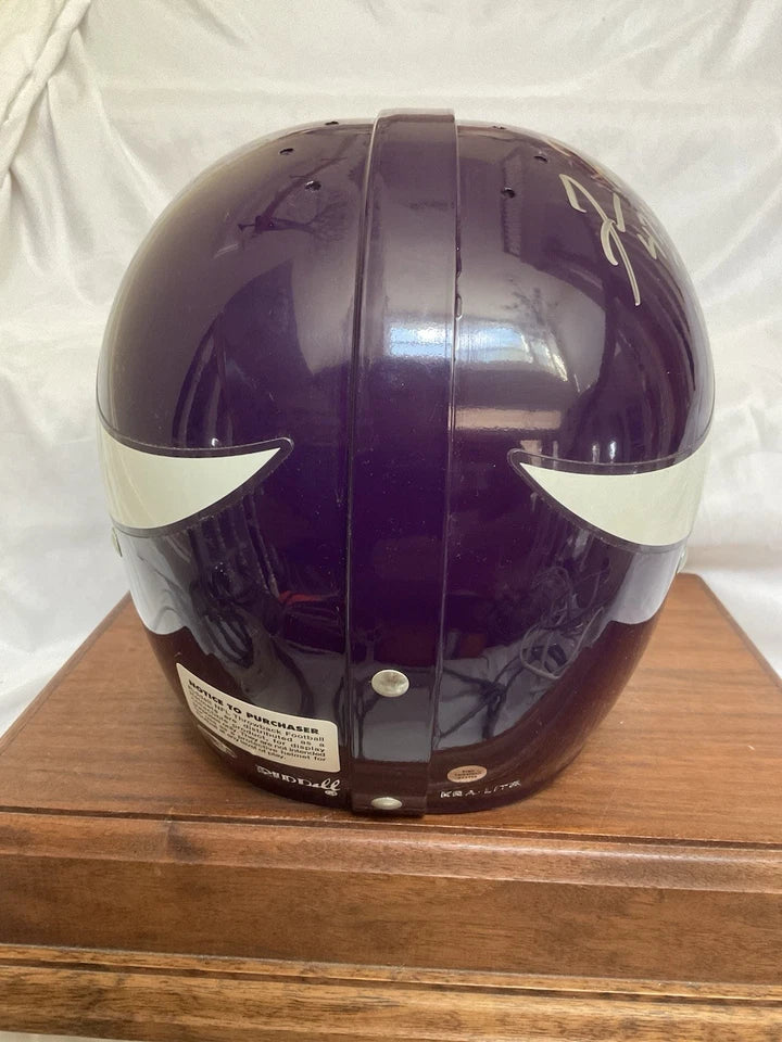Riddell Kra-Lite RK2 Football Helmet Minnesota Vikings Fran Tarkenton Autograph WESTBROOKSPORTSCARDS