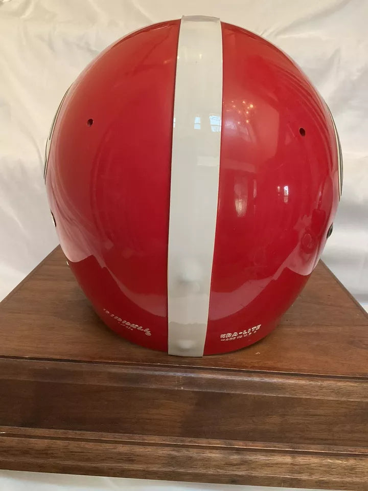 Original Riddell 1972 Georgia Bulldogs Kra-Lite TK2 Game Football Helmet WESTBROOKSPORTSCARDS