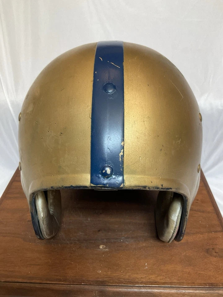 Vintage 1960s Marietta Game Used Football Helmet X-Large 7 1/2 WESTBROOKSPORTSCARDS