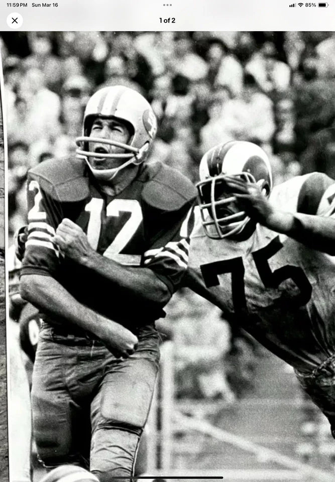 Vintage Riddell Kra-Lite TK Game Football Helmet 1971 San Francisco 49ers Brodie WESTBROOKSPORTSCARDS