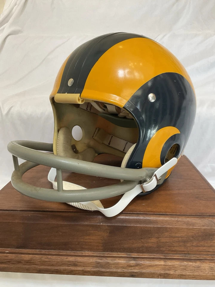 Original Riddell 1973 Los Angeles Rams Kra-Lite TK2 Game Football Helmet WESTBROOKSPORTSCARDS