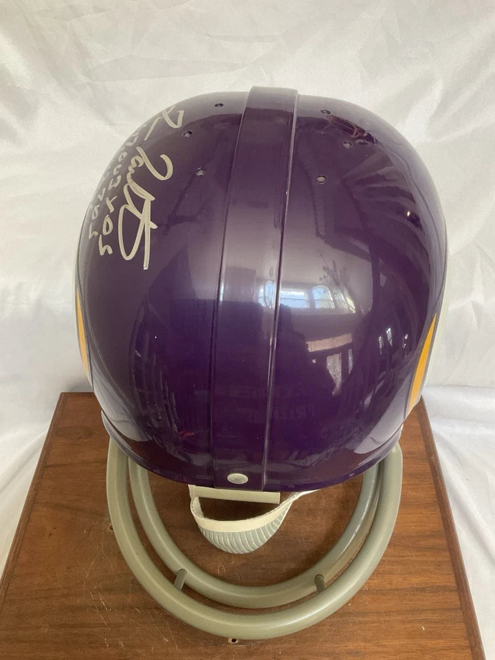 Riddell Kra-Lite RK2 Football Helmet Minnesota Vikings Fran Tarkenton Autograph WESTBROOKSPORTSCARDS