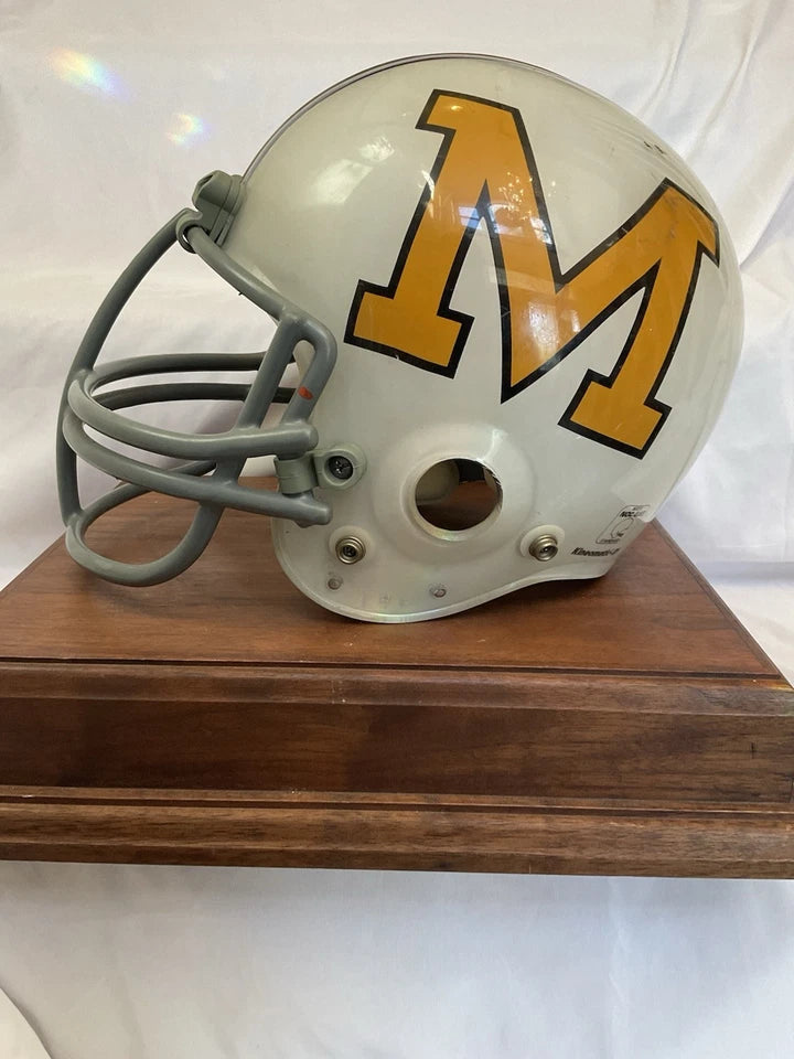 Maryland Terrapins MaxPro Kineomatic-21 Game Used Clear Shell Football Helmet WESTBROOKSPORTSCARDS