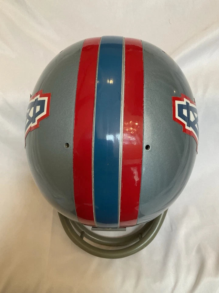 Original Riddell 1970 Houston Oilers Kra-Lite-8 TK2 Game Football Helmet WESTBROOKSPORTSCARDS