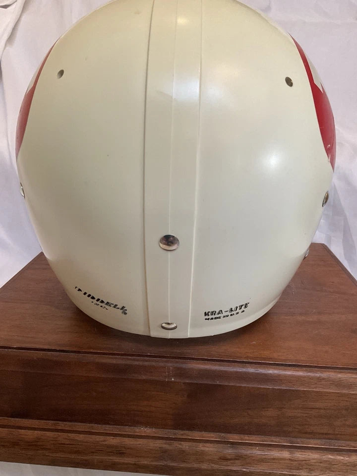 Original Riddell 1973 Wisconsin Badgers Kra-Lite TK2 Game Football Helmet WESTBROOKSPORTSCARDS