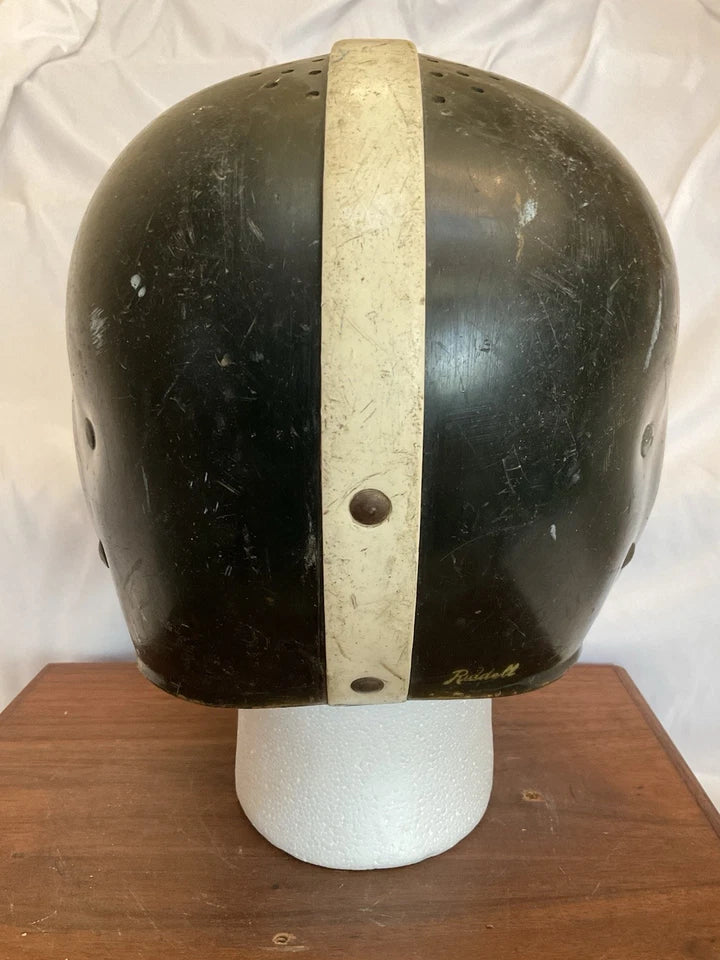 Riddell 1950s RT2 Vintage Football Helmet Black Under Clear Shell WESTBROOKSPORTSCARDS