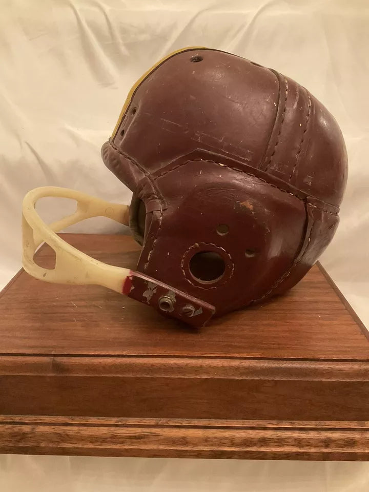 MacGregor Authentic H612 Leather Suspension Football Helmet Size 7 1/8 USC WESTBROOKSPORTSCARDS