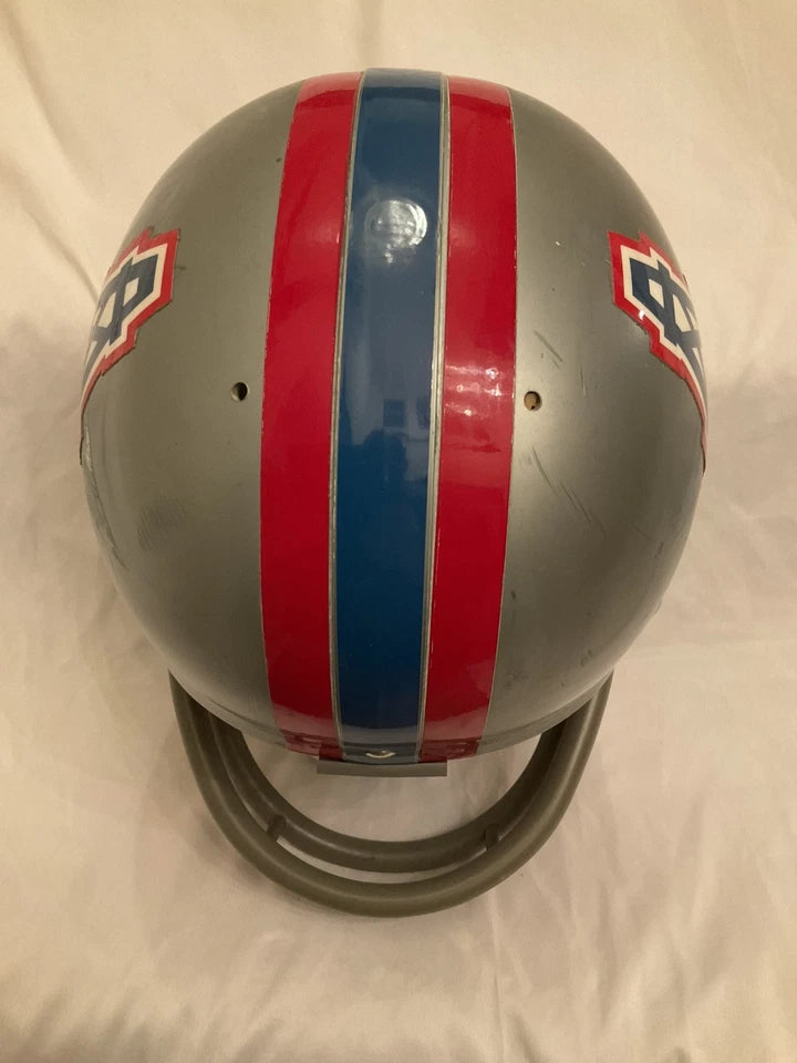 Original Riddell 1970 Houston Oilers Kra-Lite TK2 Game Football Helmet WESTBROOKSPORTSCARDS