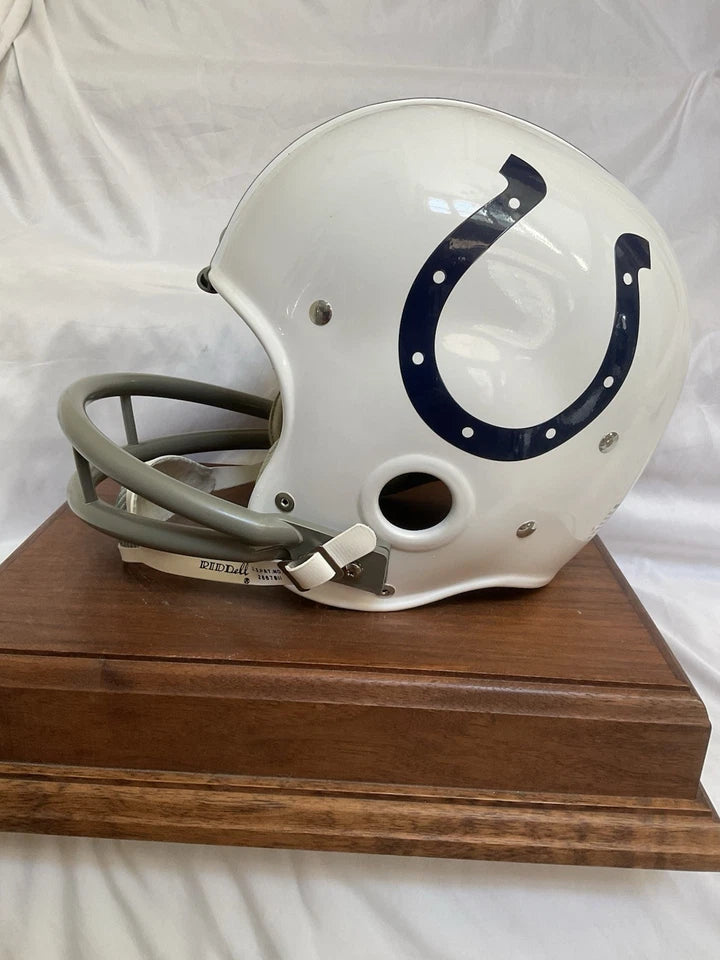 Riddell Kra-Lite RK2 Football Helmet Baltimore Colts Marchetti Moore Autographed WESTBROOKSPORTSCARDS