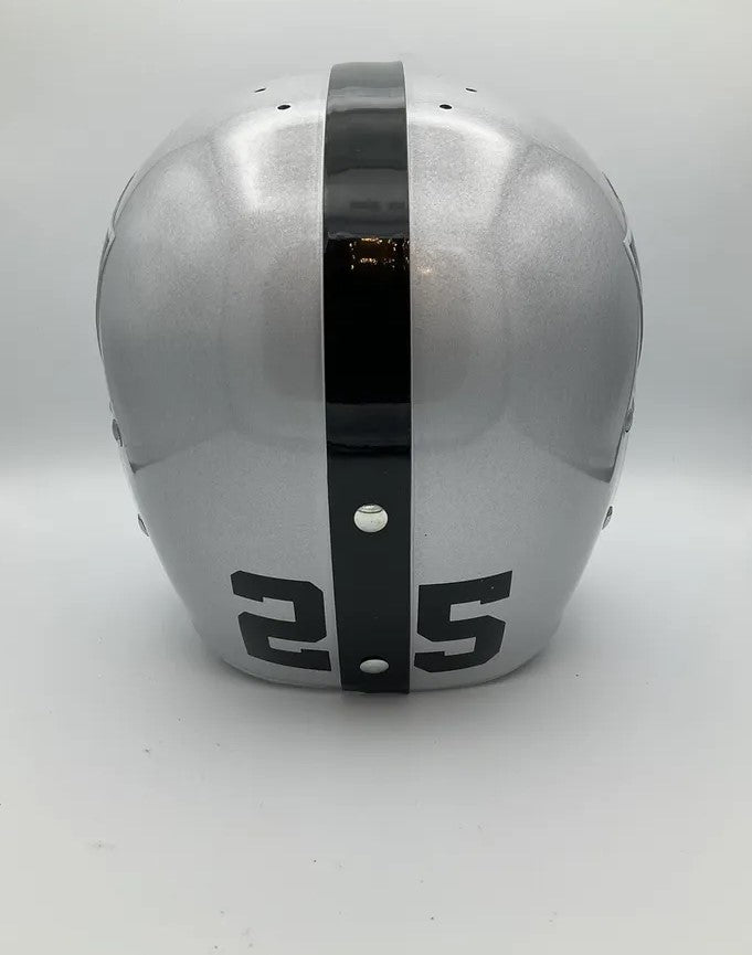 RK Vintage Style Oakland Raiders Football Helmet- Fred Biletnikoff Sports Mem, Cards & Fan Shop:Game Used Memorabilia:Football-NFL:Helmet WESTBROOKSPORTSCARDS   