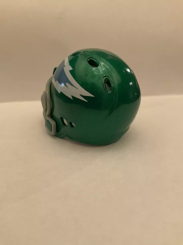 Philadelphia Eagles Kelly Green Custom Riddell Throwback Pocket Pro Helmet WESTBROOKSPORTSCARDS