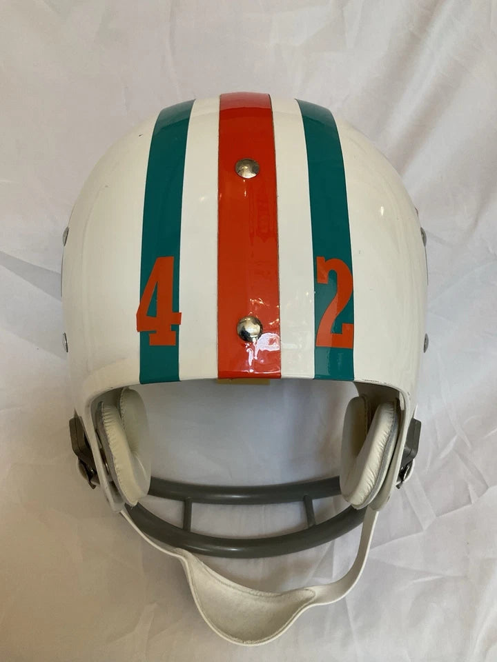Vintage Riddell TK2 Football Helmet Miami Dolphins Paul Warfield WESTBROOKSPORTSCARDS