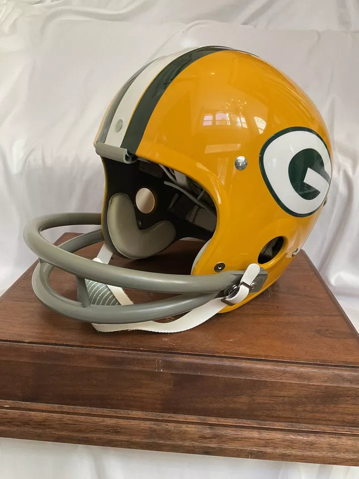 TK2 Style Football Helmet Custom Green Bay Packers Don Horn Autograph WESTBROOKSPORTSCARDS