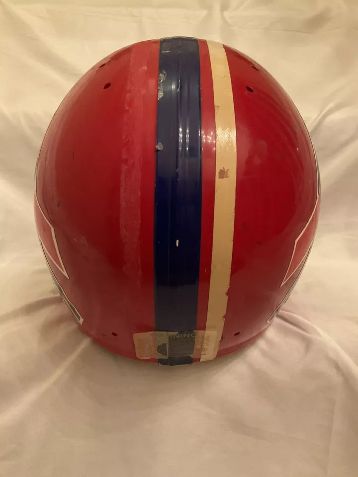 Vintage Original Riddell 1980s Football Helmet Buffalo Bills Blue Mask RARE WESTBROOKSPORTSCARDS