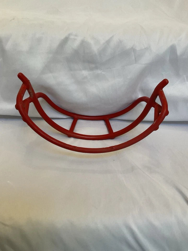 Vintage Red Schutt 1969 OPO Green Dot Football Helmet Facemask - RARE WESTBROOKSPORTSCARDS