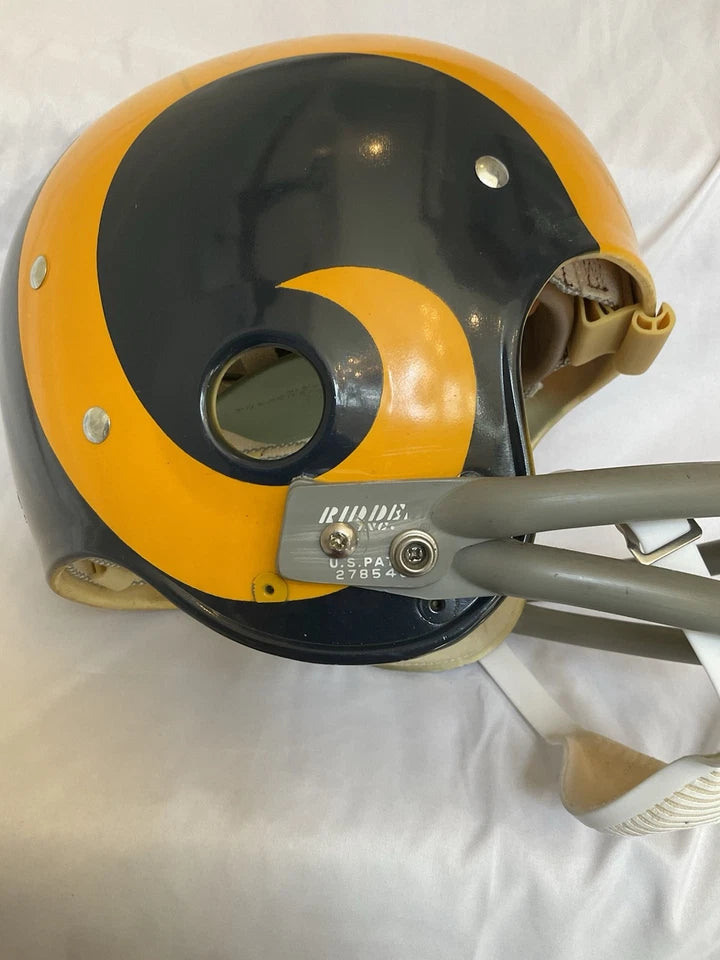 Original Riddell 1973 Los Angeles Rams Kra-Lite TK2 Game Football Helmet WESTBROOKSPORTSCARDS
