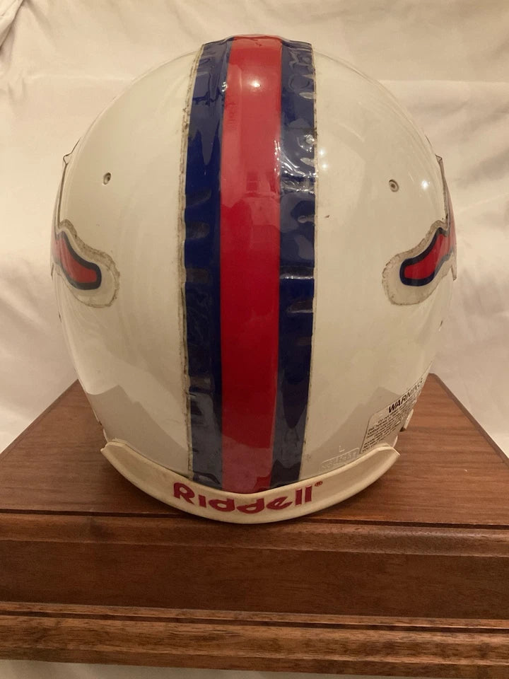SMU Mustangs Game Used Rare Riddell WD-1 Football Helmet Rare XL Size 7 3/4 WESTBROOKSPORTSCARDS