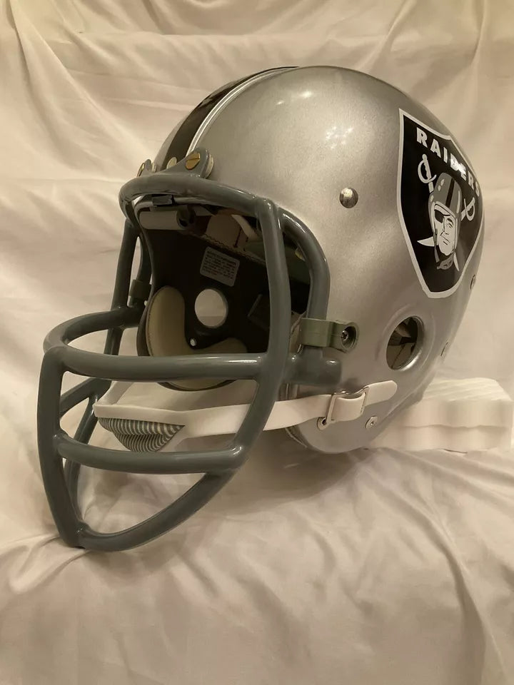 Vintage RK2 Style Football Helmet Oakland Raiders Ben Davidson WESTBROOKSPORTSCARDS