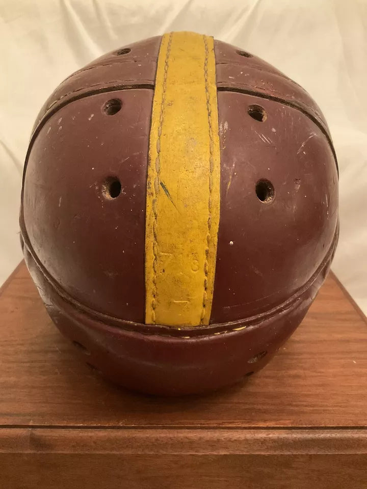 MacGregor Authentic H612 Leather Suspension Football Helmet Size 7 1/8 USC WESTBROOKSPORTSCARDS