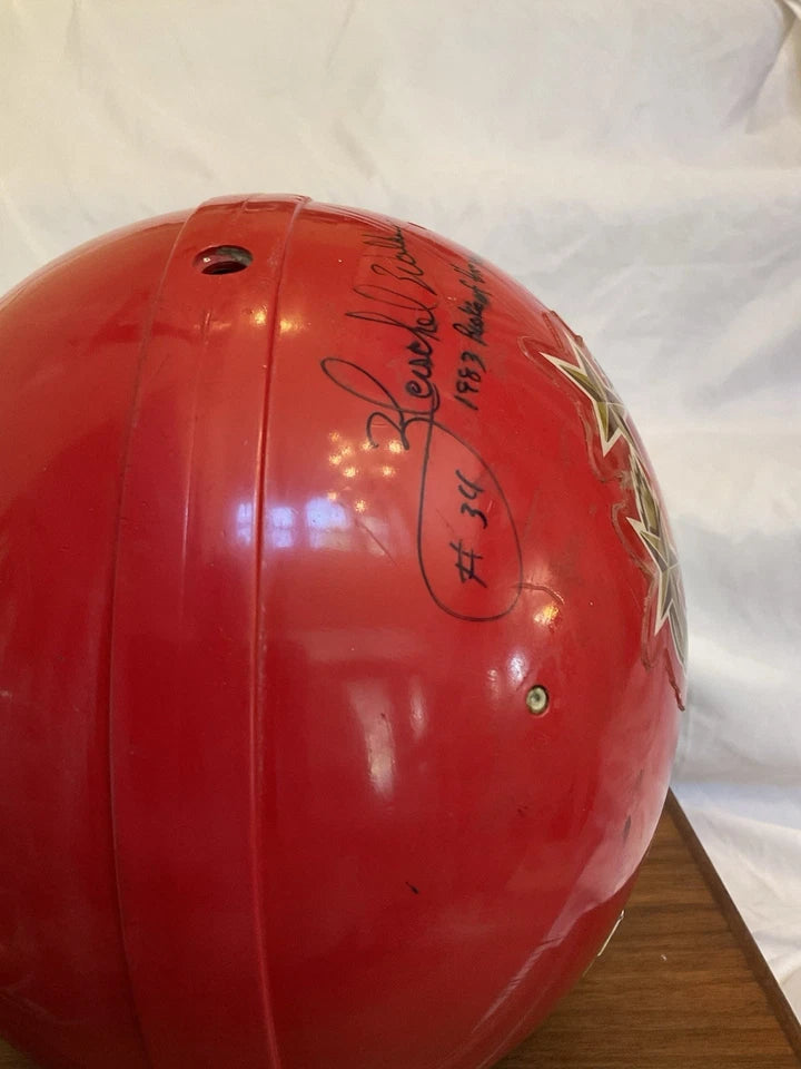 Herschel Walker Autographed New Jersey Generals Game Used Football Helmet WESTBROOKSPORTSCARDS