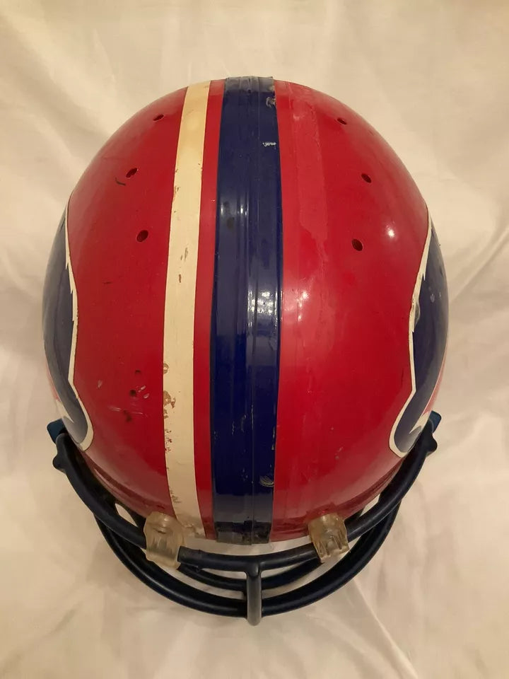 Vintage Original Riddell 1980s Football Helmet Buffalo Bills Blue Mask RARE  WESTBROOKSPORTSCARDS