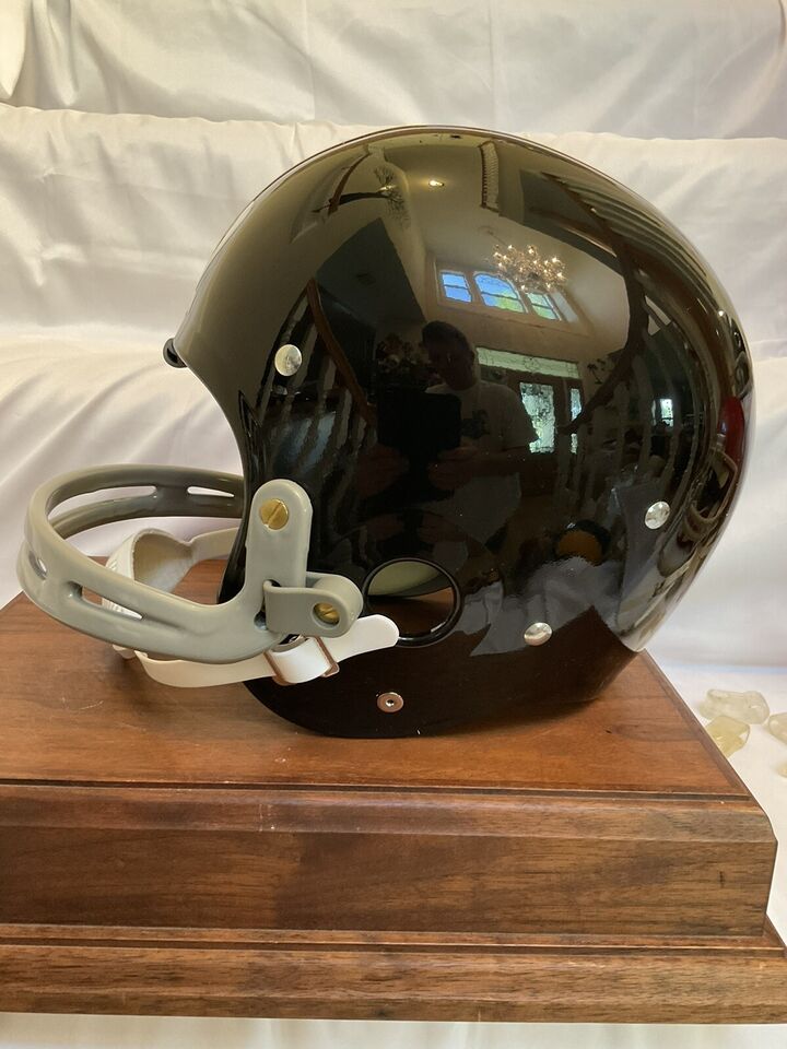 TK2 Style Custom Football Helmet Pittsburgh Steelers Terry Bradshaw Dungard Mask  WESTBROOKSPORTSCARDS