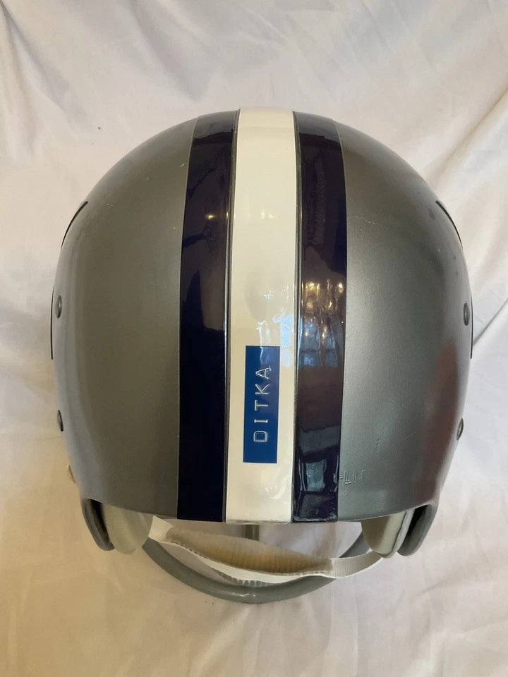 Vintage Riddell TK5 Kra-Lite Football Helmet- Custom Dallas Cowboys Mike Ditka WESTBROOKSPORTSCARDS