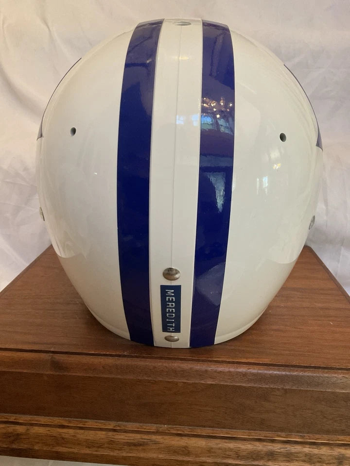 Don Meredith Autographed Dallas Cowboys Custom 1960-62 Football Helmet LOA! WESTBROOKSPORTSCARDS