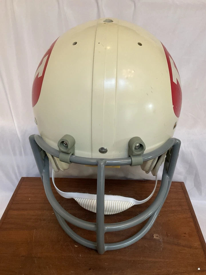 Original Riddell 1973 Wisconsin Badgers Kra-Lite TK2 Game Football Helmet WESTBROOKSPORTSCARDS