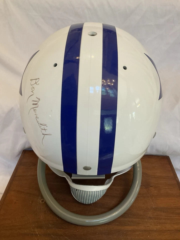 Don Meredith Autographed Dallas Cowboys Custom 1960-62 Football Helmet LOA! WESTBROOKSPORTSCARDS