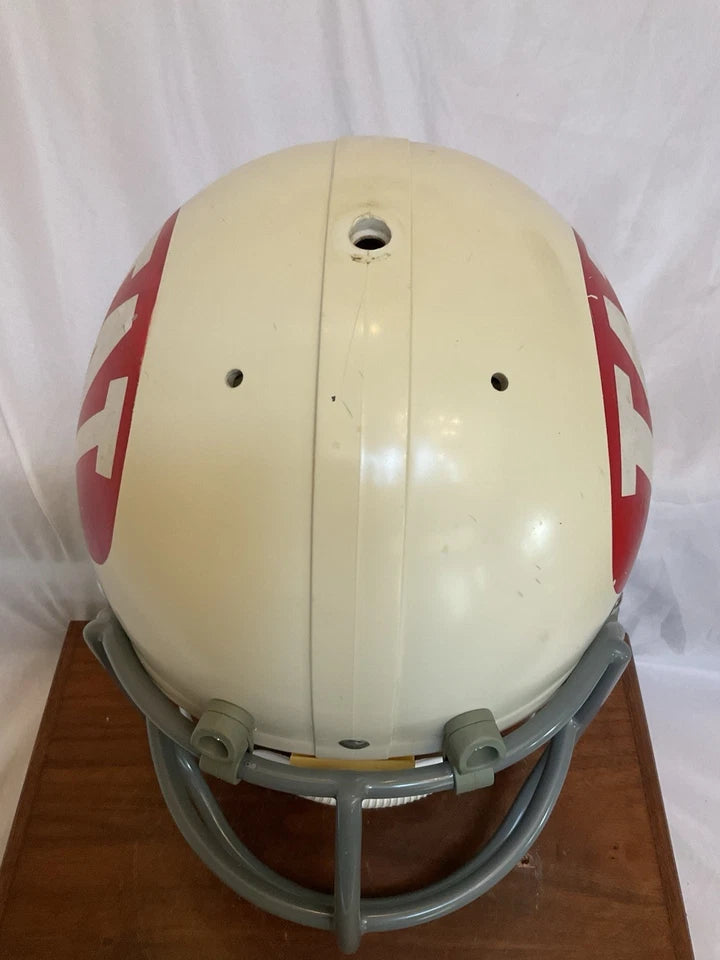Original Riddell 1973 Wisconsin Badgers Kra-Lite TK2 Game Football Helmet WESTBROOKSPORTSCARDS
